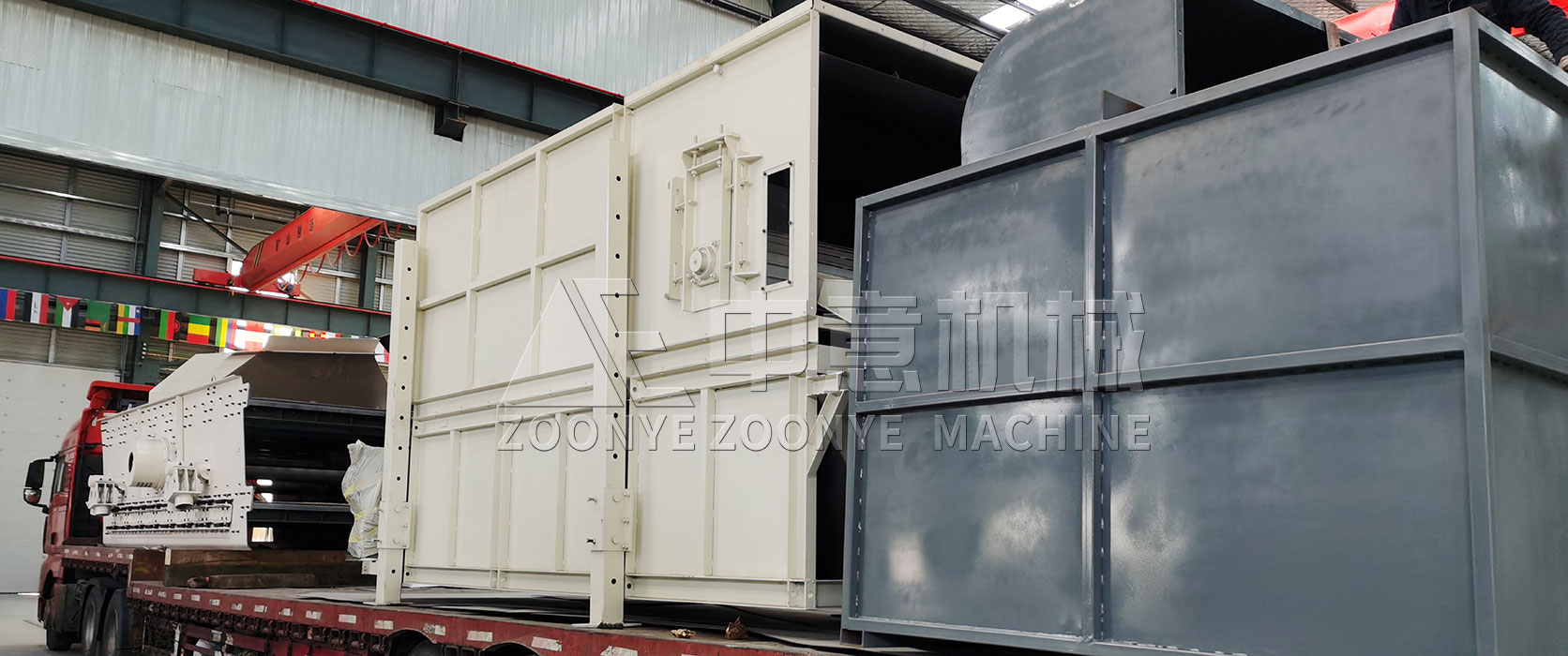 廣東東莞時(shí)處理100方裝修垃圾處理生產(chǎn)線設(shè)備發(fā)貨