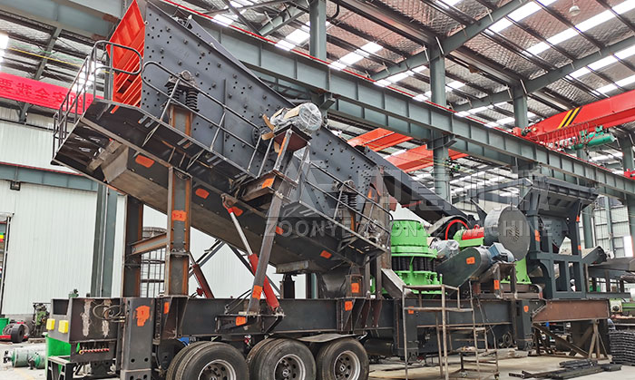 輪胎式移動破碎站正處于生產(chǎn)加工階段，即將開拓菲律賓市場